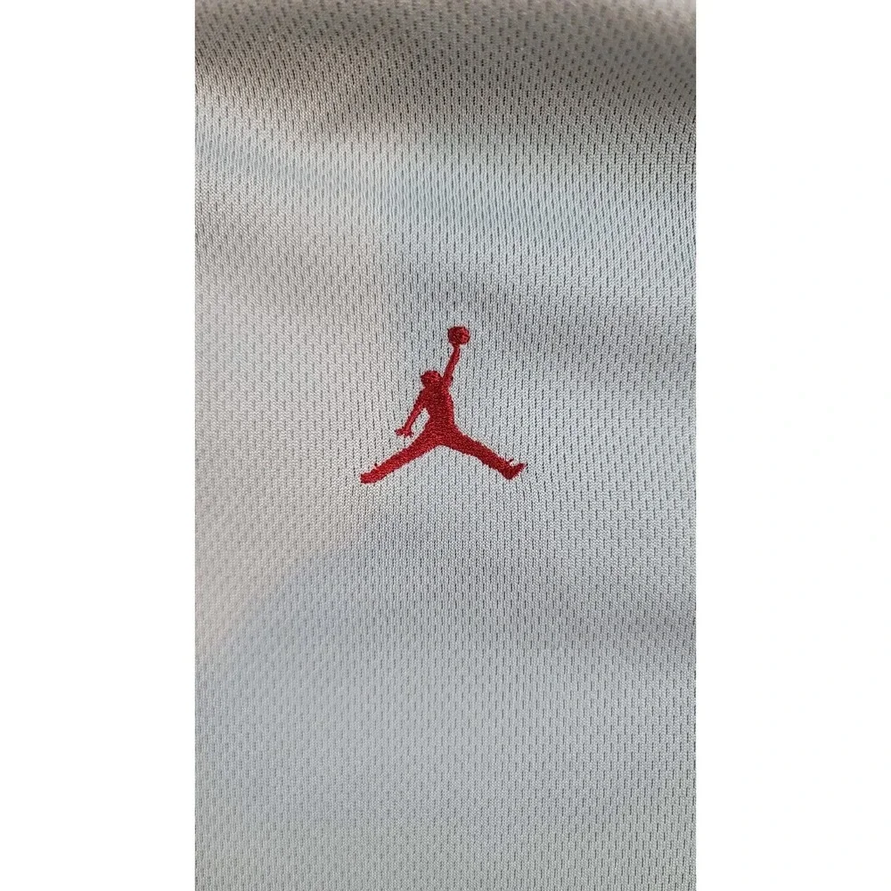 Jordan LOGO FullZip Jacket Adult Mens Size Large Gray Blue Track Warm Up Pockets